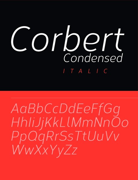 Ücretsiz 100 font Corbert